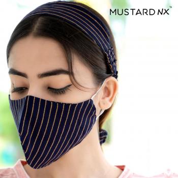 Mustard Nx Hair band, Rubber and a mask With Ear loops