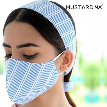 Mustard Nx Hair band, Rubber and a mask With Ear loops