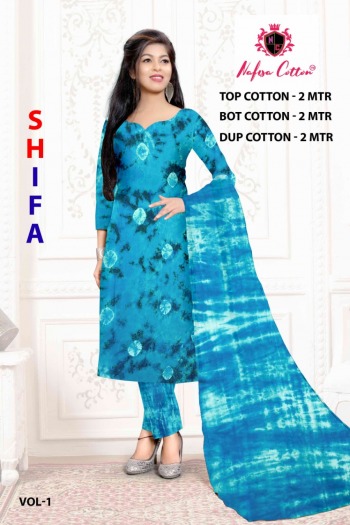 Nafisa Cotton Shifa Cotton Bandhej Dress Buy wholesale price