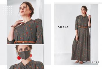 Nitara Blaze Rayon kurtis with Mask Wholesale Price