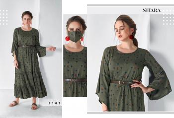 Nitara Blaze Rayon kurtis with Mask Wholesale Price