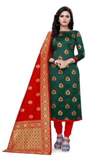 Non Catalog Banarasi Jacquard Dress material catalog wholesaler