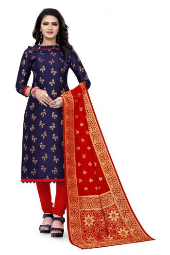 Non Catalog Banarasi Jacquard Dress material catalog wholesaler