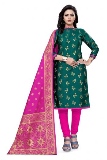 Non Catalog Banarasi Jacquard Dress material catalog wholesaler