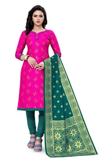 Non Catalog Banarasi Jacquard Dress material catalog wholesaler