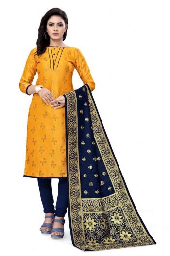 Non Catalog Banarasi Jacquard Dress material catalog wholesaler