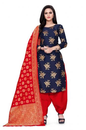 Non Catalog Banarasi Jacquard Dress material catalog wholesaler