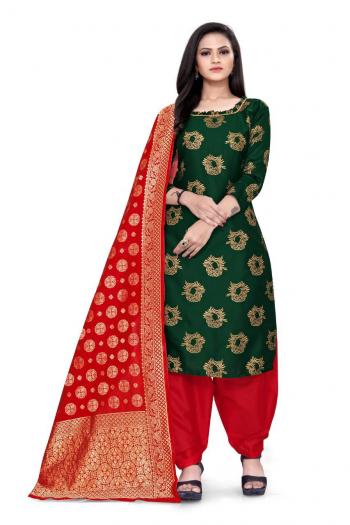 Non Catalog Banarasi Jacquard Dress material catalog wholesaler