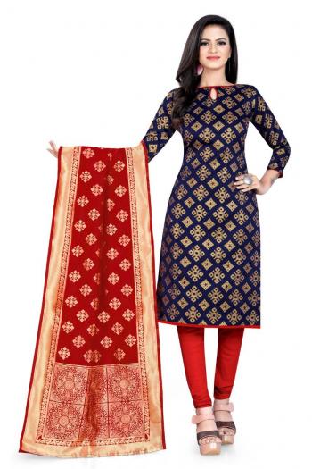 Non Catalog Banarasi Jacquard Dress material catalog wholesaler