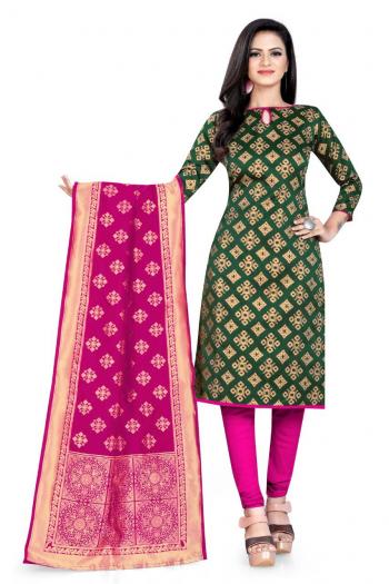 Non Catalog Banarasi Jacquard Dress material catalog wholesaler