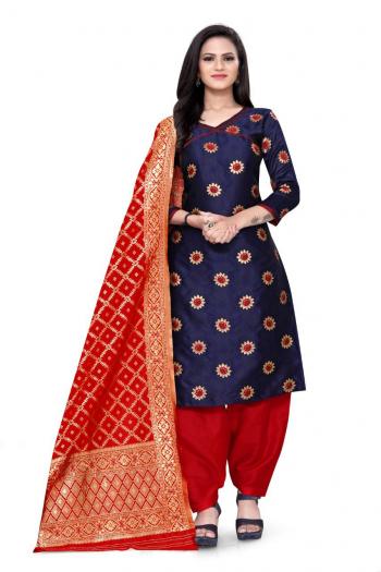 Non Catalog Banarasi Jacquard Dress material catalog wholesaler