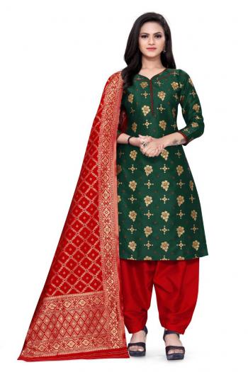 Non Catalog Banarasi Jacquard Dress material catalog wholesaler