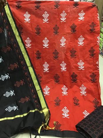 Non Catalog Chanderi Print Suits wholesale price