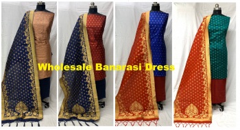 Banarasi Jacquard Dress Material wholesale Price