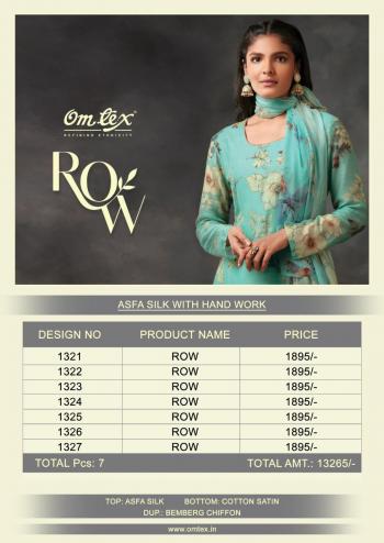 Omtex Row Asfa Silk Salwar Kameez wholesaler