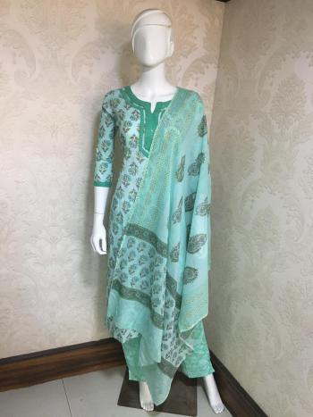 Original Jaipuri Kurtis with Pent Set and Dupatta