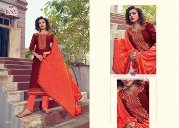 Panch ratna Mahira Jam Silk Salwar Kameez Wholesaler