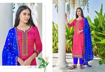 Panchratna Mohini Jam Silk Salwar Kameez wholesaler