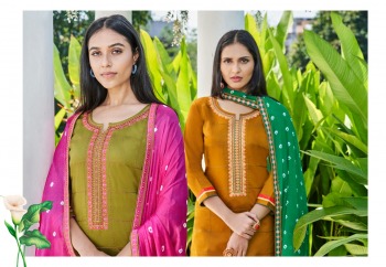 Panchratna Mohini Jam Silk Salwar Kameez wholesaler