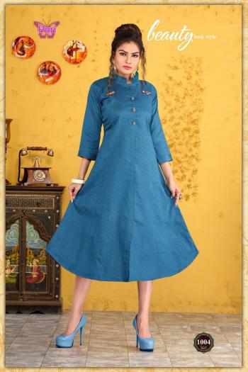 Pari Flora Cotton Satin kurtis wholesaler