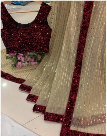 Party wear Sequance Work Saree wholesale Price