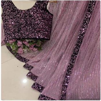 Party wear Sequance Work Saree wholesale Price