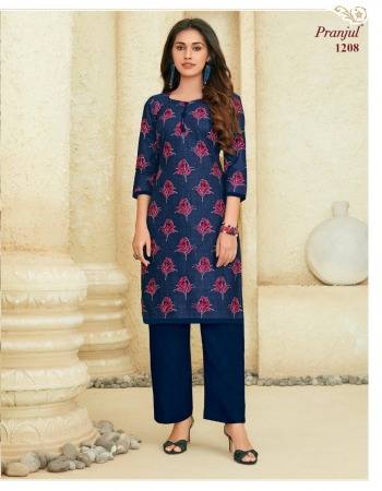 Pranjul Pari vol 2 Kurtis with Palazzo wholesaler