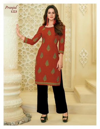 Pranjul Pari vol 2 Kurtis with Palazzo wholesaler