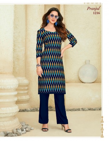 Pranjul Pari vol 2 Kurtis with Palazzo wholesaler