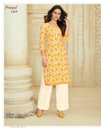 Pranjul Pari vol 2 Kurtis with Palazzo wholesaler