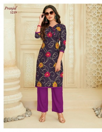 Pranjul Pari vol 2 Kurtis with Palazzo wholesaler