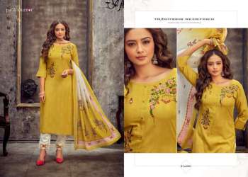 Pink Mirror Vogue vol 6 Viscose Kurtis with Pant and Dupatta