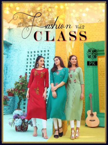 PK Fashion Class vol 2 Rayon kurtis wholesaler