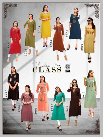 PK Fashion Class vol 2 Rayon kurtis wholesaler