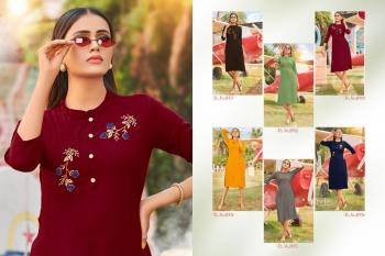 Poorvi Designer Queen vol 2 Rayon kurtis wholesaler