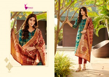 Prince textile Bandhani Jacquard Silk Dress wholesale price