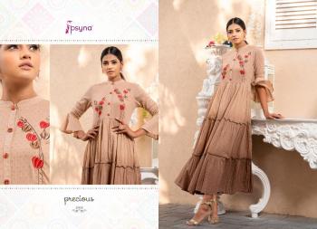 Psyna Precious vol 2 Cotton Long party wear kurtis wholesaler