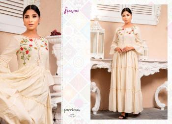 Psyna Precious vol 2 Cotton Long party wear kurtis wholesaler