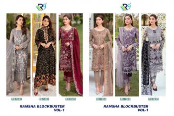 R9 Designer Ramsha Block buster vol 1 Pakistani Suits wholesaler