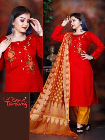 Rang-Tarang-Looks-Jam-Satin-kurtis-with-Palazzo-and-Dupatta-6