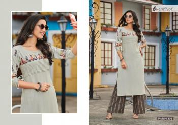 Rangjyot Parin vol 3 Rayon kurtis with palazzo wholesaler