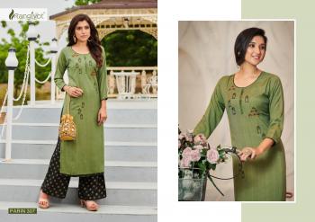 Rangjyot Parin vol 3 Rayon kurtis with palazzo wholesaler