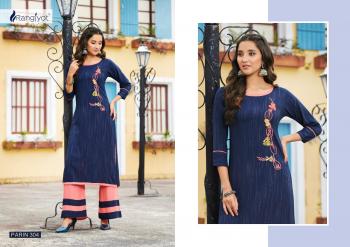 Rangjyot Parin vol 3 Rayon kurtis with palazzo wholesaler