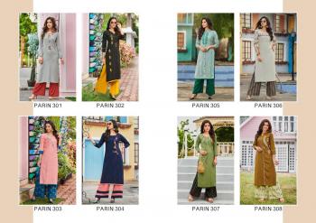 Rangjyot Parin vol 3 Rayon kurtis with palazzo wholesaler