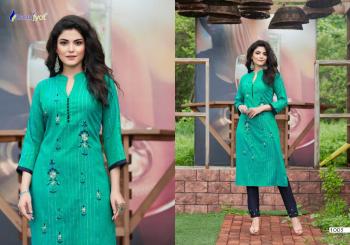 Rangjyot Riddhi vol 1 regular wear kurtis with Pant wholesaler