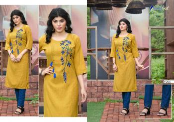 Rangjyot Riddhi vol 1 regular wear kurtis with Pant wholesaler