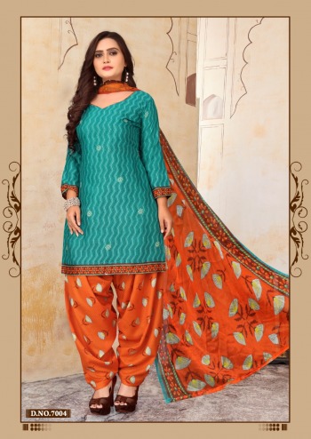 Ridham cotton vol 7 cotton patiyala dress material