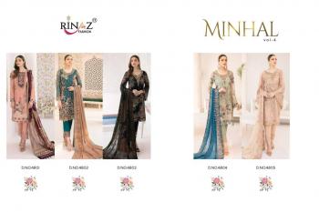 Rinaz Fashion Minhal vol 4 Georgette Pakistani Suits