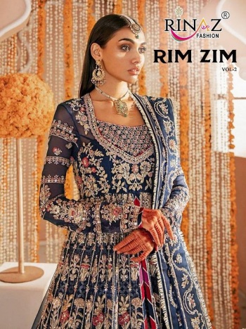 Rinaz Fashion Rim Zim vol 2 Net work pakistani Suits