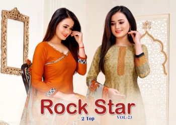 Rock Star vol 23 American Crape Patiyala dress wholesale Price